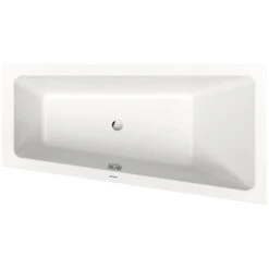 Duravit No. 1 Trapez-Badewanne 150 X 80 Cm Mit 1 Rückenschräge Rechts