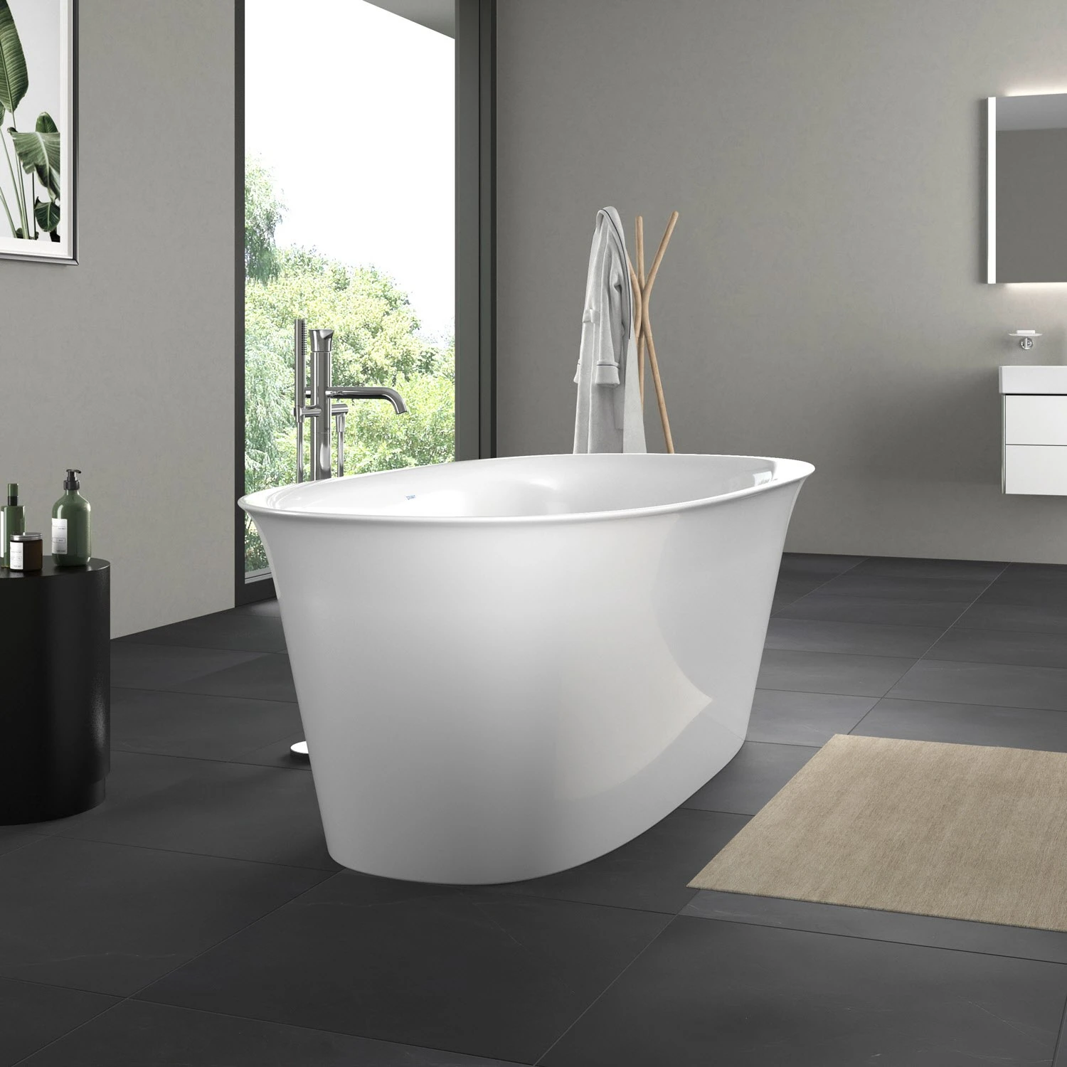Duravit White Tulip Badewanne Freistehend 180 X 90 Cm 6 Duravit White Tulip Badewanne Freistehend 180 X 90 Cm – Bild 6