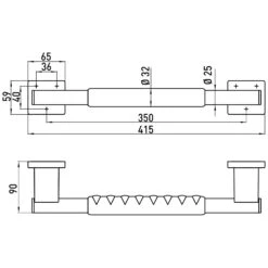Emco System 2 Haltegriff 41,5 Cm -Emco Badewannen Verkäufe emco accessoires serie system 2 haltegriff 5503135