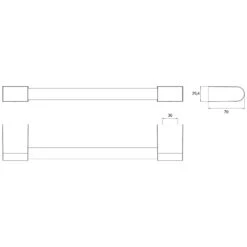Emco Flow Wannengriff 30 Cm