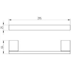 Avenarius Serie 480 Wannengriff 30 Cm