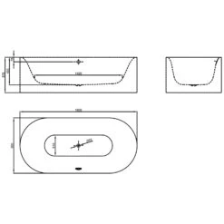 Bette LUX Oval Silhouette Freistehende Badewanne 190 X 90 Cm -Emco Badewannen Verkäufe hersteller bette badewannen freistehende lux oval 2118367