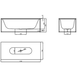 Bette LUX Shape Freistehende Badewanne 170 X 75 Cm -Emco Badewannen Verkäufe hersteller bette badewannen freistehende lux shape 2118292