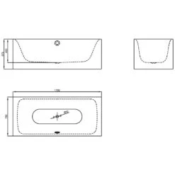 Bette LUX Silhouette Freistehende Badewanne 170 X 75 Cm -Emco Badewannen Verkäufe hersteller bette badewannen freistehende lux silhouette 2118262