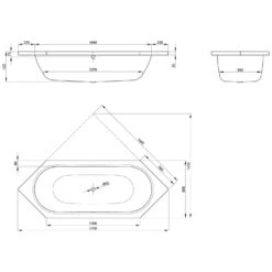 Bette Starlet Sechseckwanne 210 X 80 X 42 Cm