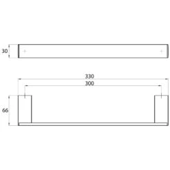 Emco Liaison Neu Wannengriff 33 Cm