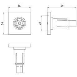 Emco System 2 Befestigungs-Set Für Duschvorhänge