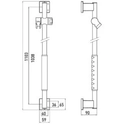 Emco System 2 Dusch-Haltegriff