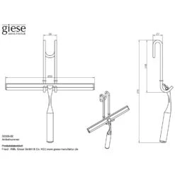 Giese Haken Mit Wischer Für Glasduschwand -Emco Badewannen Verkäufe hersteller giese haken hakenleisten wischer glasduschwand 1290394