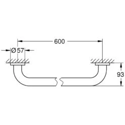 GROHE Essentials Wannengriff 60 Cm