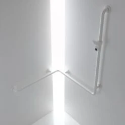 HEWI Serie 801 Duschhandlauf 76,2 X 110 Cm Mit Brausehalterstange