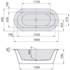 Hoesch Philippe Starck Edition 1 Freistehend Mit Außenverkleidung Acryl/ABS 5 Hoesch Philippe Starck Edition 1 Freistehend Mit Außenverkleidung Acryl/ABS -Emco Badewannen Verkäufe hersteller hoesch badewannen freistehende philippe starck 529836