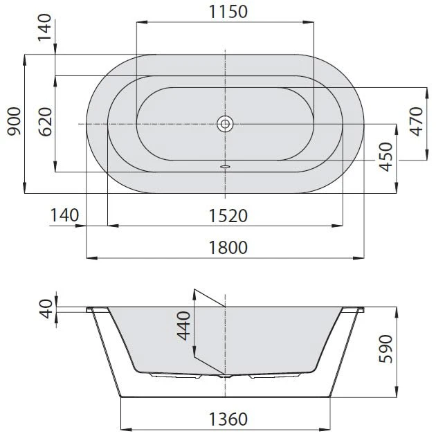 Hoesch Philippe Starck Edition 1 Freistehend Mit Außenverkleidung Acryl/ABS 3 Hoesch Philippe Starck Edition 1 Freistehend Mit Außenverkleidung Acryl/ABS – Bild 3