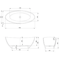 Hoesch Namur Oval-Badewanne 170 X 75 Cm Freistehend -Emco Badewannen Verkäufe hersteller hoesch badewannen whirlpools freistehende namur 1027421
