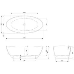 Hoesch Namur Oval-Badewanne 190 X 90 Cm Freistehend -Emco Badewannen Verkäufe hersteller hoesch badewannen whirlpools freistehende namur 1027424