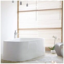 Hoesch SingleBath Duo Badewanne Freistehend 179,8 X 117,3 Cm, Überlauf Links