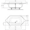 Ideal Standard Connect Air Sechseck-Badewanne 190 X 90 Cm