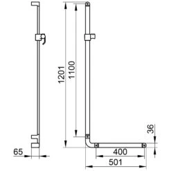 Keuco Elegance Winkelgriff 90° Rechts