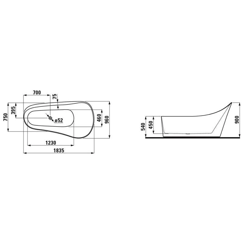 LAUFEN Palomba Collection Freistehende Badewanne Mit Unterwasserbeleuchtung 4 LAUFEN Palomba Collection Freistehende Badewanne Mit Unterwasserbeleuchtung – Bild 4