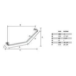 Care Wannengriff 51,5 Cm
