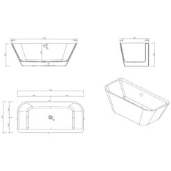 Progettobagno Caraibi Vorwand Badewanne 170 X 80 Cm -Emco Badewannen Verkäufe hersteller progettobagno badewannen caraibi 3681140