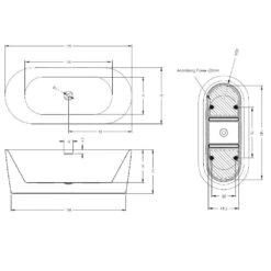 Riho Modesty Freistehende Badewanne 170 X 76 Cm Mit Riho Fall -Emco Badewannen Verkäufe hersteller riho badewannen freistehende modesty 170 12211354