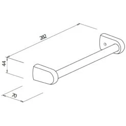 Bravat Metasoft Badewannengriff 28 Cm