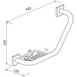 Bravat Quaruna Badewannengriff Mit Seifenkorb