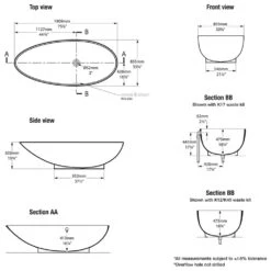 Victoria & Albert Napoli Freistehende Badewanne 7 Victoria & Albert Napoli Freistehende Badewanne -Emco Badewannen Verkäufe hersteller victoria albert freistehende badewannen napoli 919932