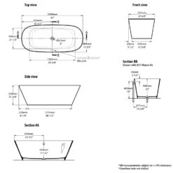 Victoria & Albert Vetralla 1650 Freistehende Badewanne 5 Victoria & Albert Vetralla 1650 Freistehende Badewanne -Emco Badewannen Verkäufe hersteller victoria albert freistehende badewannen vetralla2 2046466