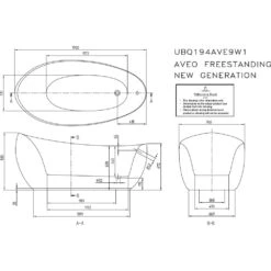 Villeroy & Boch Aveo New Generation Oval-Badewanne Freistehend -Emco Badewannen Verkäufe hersteller villeroy boch badewannen freistehend aveo 1303721