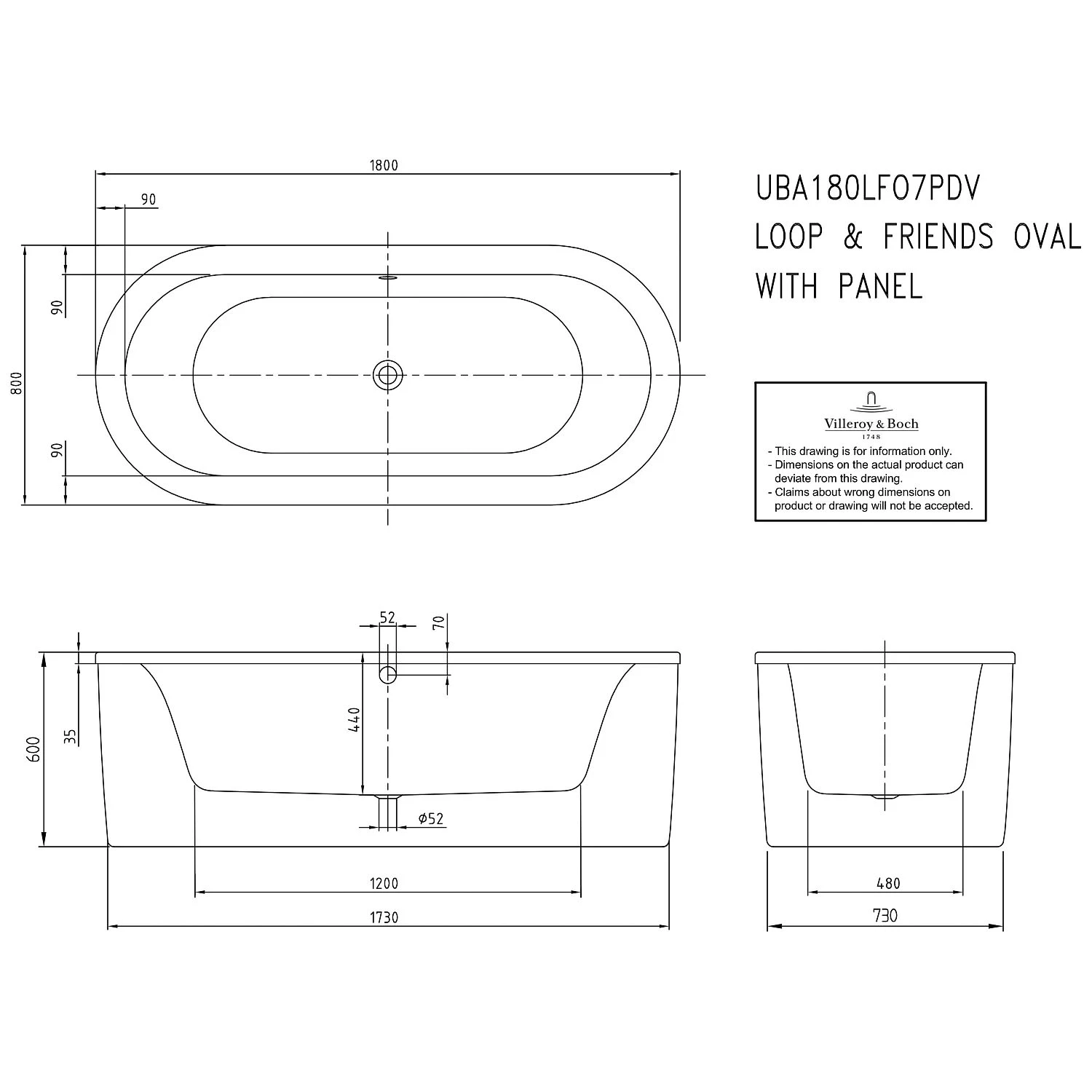 Villeroy & Boch Loop & Friends Oval Duo Freistehende Badewanne 180 X 80 Cm 3 Villeroy & Boch Loop & Friends Oval Duo Freistehende Badewanne 180 X 80 Cm – Bild 3