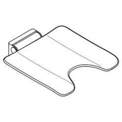 HEWI System 900 Mobiler Klappsitz Mit Hygieneausschnitt