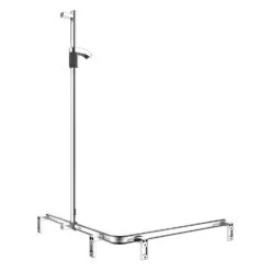 Keuco AXESS Eck-Duschhandlauf 90° Mit Brausestange, 85 X 85 X 130,1 Cm