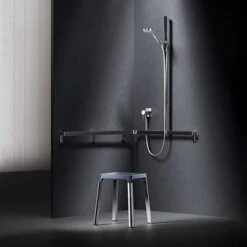 Keuco AXESS Eck-Duschhandlauf 90° Mit Brausestange, 85 X 85 X 130,1 Cm -Emco Badewannen Verkäufe keuco alle serien axess eck duschhandlauf 11684214