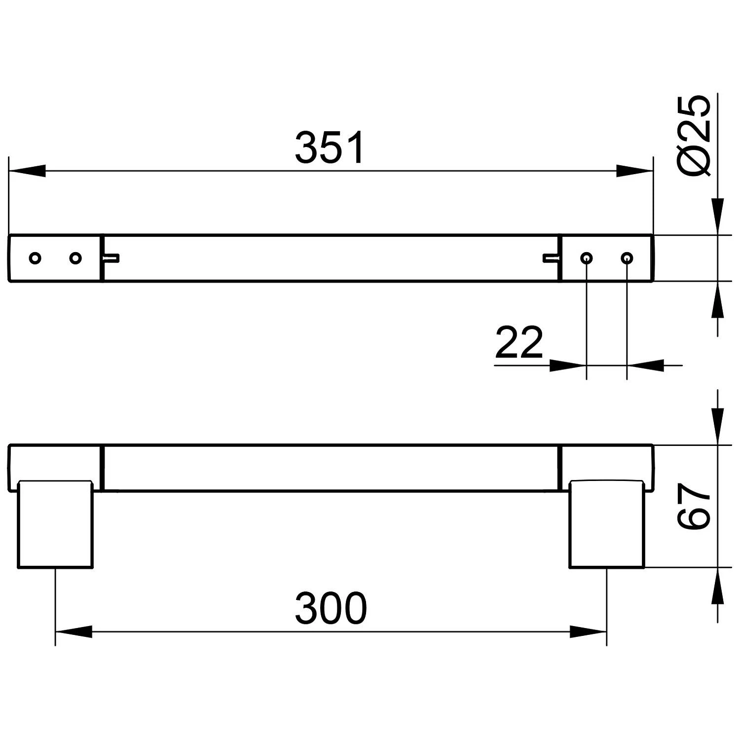 Keuco Plan Black Selection Haltegriff 30 Cm 4 Keuco Plan Black Selection Haltegriff 30 Cm – Bild 4