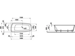 LAUFEN Palomba Collection Badewanne 180 X 80 Cm