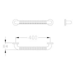 Silver Age System Haltegriff 40 Cm, Mit Struktur