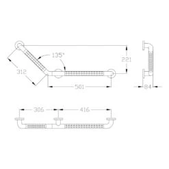 Silver Age System Winkelgriff 50,1 X 31,2 Cm, Mit Struktur