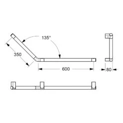 Silver Age System Winkelgriff 60 X 35 Cm, Links