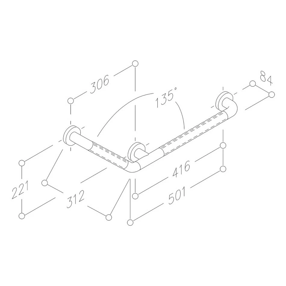 Silver Age System Winkelgriff 50,1 X 31,2 Cm, Mit Struktur 2 Silver Age System Winkelgriff 50,1 X 31,2 Cm, Mit Struktur – Bild 2