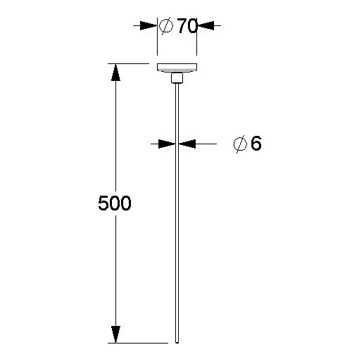 Silver Age System Abhängung 50 Cm, Suizidhemmend 1 Silver Age System Abhängung 50 Cm, Suizidhemmend
