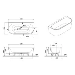 Pianura Valentina Vorwand-Badewanne 165 X 75 Cm -Emco Badewannen Verkäufe pianura badewannen valentina vorwand 165 x 12494650