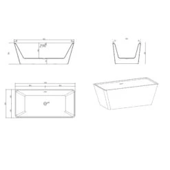 Progettobagno Stella Freistehende Badewanne 170 X 80 Cm -Emco Badewannen Verkäufe progettobagno badewannen stella freistehende 170 x 3823100