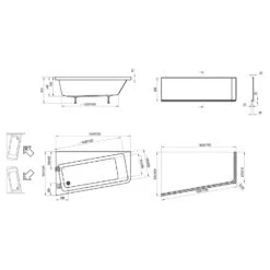 RAVAK 10° Asymmetrische Badewanne 160 X 95 Cm, Links -Emco Badewannen Verkäufe ravak badewannen 10 asymmetrische 160 x 4377185