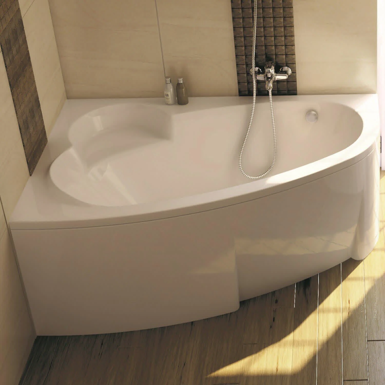 RAVAK Asymmetric Badewanne 150 X 100 Cm, Links 1 RAVAK Asymmetric Badewanne 150 X 100 Cm, Links