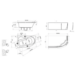RAVAK Rosa 95 Asymmetrische Badewanne 160 X 95 Cm, Rechts 5 RAVAK Rosa 95 Asymmetrische Badewanne 160 X 95 Cm, Rechts -Emco Badewannen Verkäufe ravak badewannen rosa 95 asymmetrische 160 4377146
