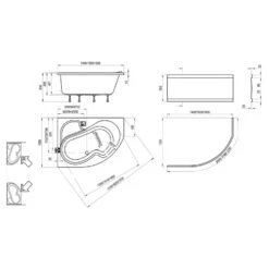 RAVAK Rosa I Asymmetrische Badewanne 160 X 105 Cm, Links -Emco Badewannen Verkäufe ravak badewannen rosa i asymmetrische 160 4377242