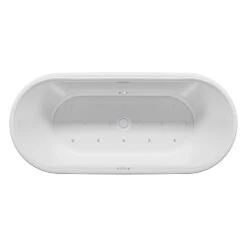 Riho Modesty Freistehende Badewanne 170 X 76 Cm Mit Sparkle Mood + Riho Fall