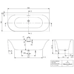 Villeroy & Boch Loop & Friends SQUARE Duo Vorwand-Badewanne, 180 X 80 Cm Für Eckeinbau Rechts -Emco Badewannen Verkäufe villeroy boch badewannen eck loop friends 8730941